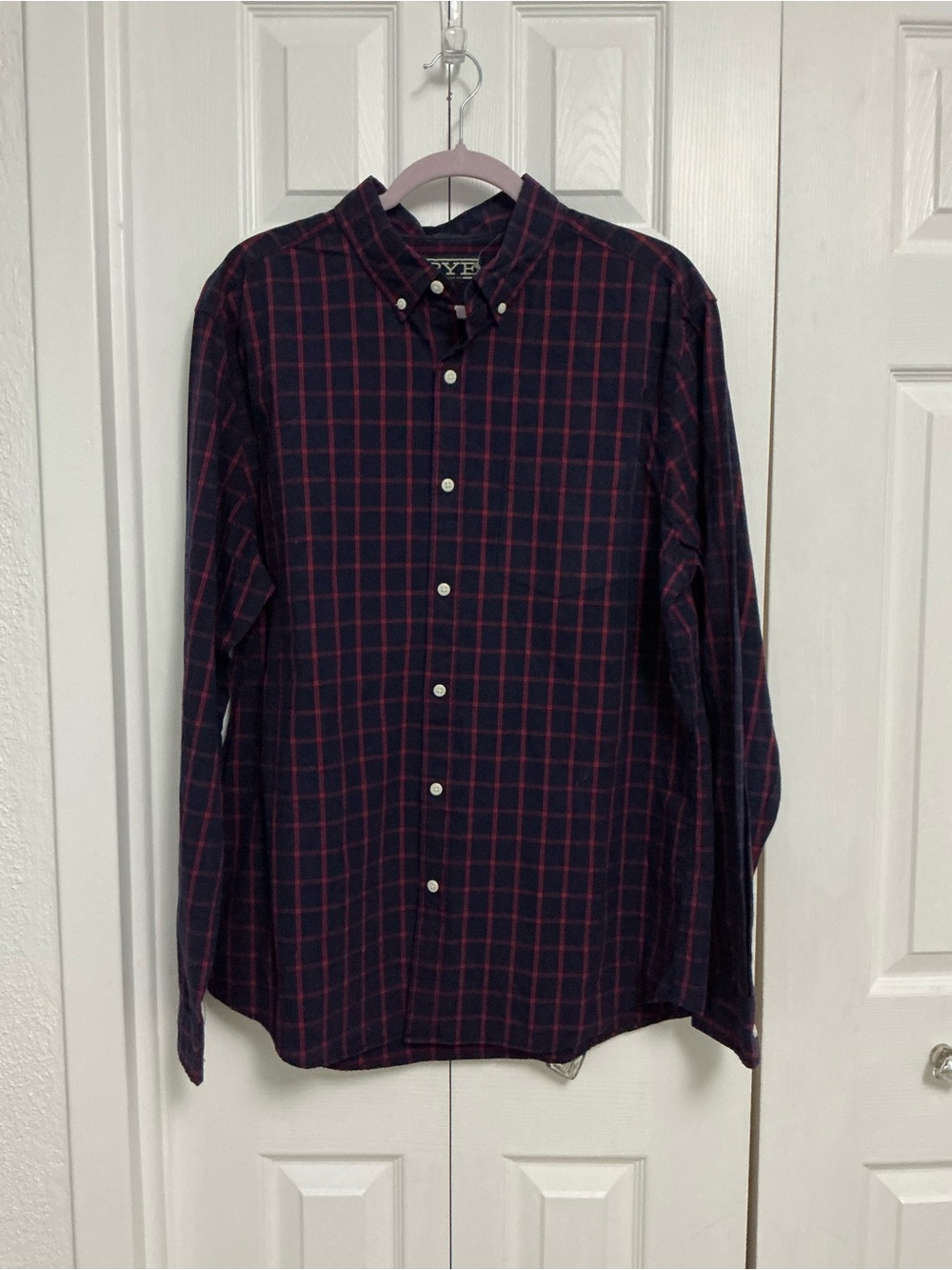 Hawker Rye Classic Navy & Red Plaid Button-Down Shirt - Men's